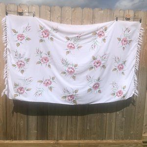 Dancing Gecko Hawaii Handmade Painted Rayon Scarf Wrap Sarong Swimwear Cover Up